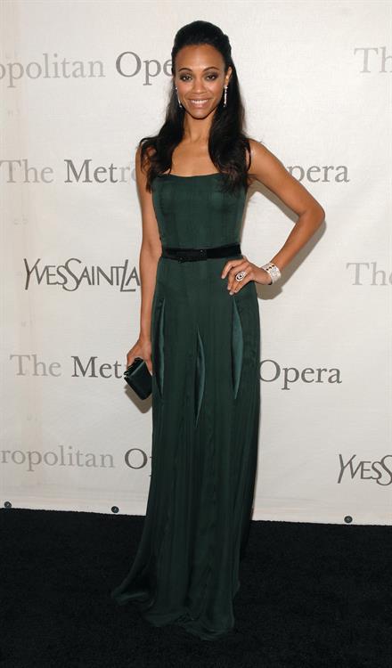 Zoe Saldana Metropolitan Opera 125th Anniversary Gala at Lincoln Center in NYC March 15th, 2009