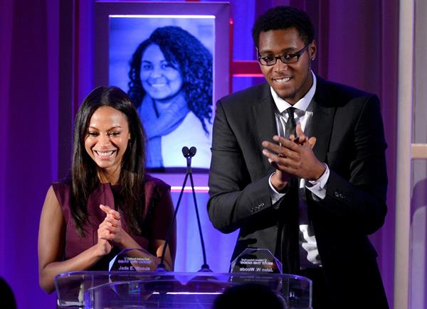 Zoe Saldana attends the Children's Defense Fund's 22nd annual 'Beat the Odds' Awards - December 6-2012 