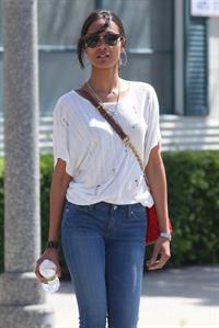 Zoe Saldana Stops By a Law Office in Beverly Hills on May 11, 2011 