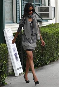 Zoe Saldana out & about in Los Angeles - March 5, 2010   