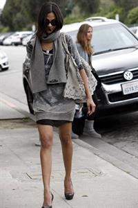 Zoe Saldana out & about in Los Angeles - March 5, 2010   