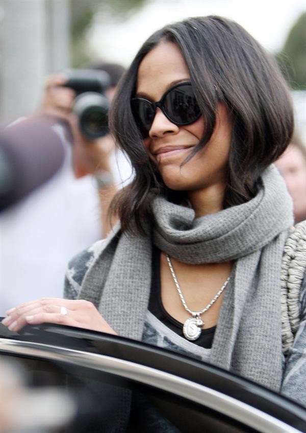 Zoe Saldana out & about in Los Angeles - March 5, 2010   