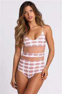 Rachel Barnes in a bikini