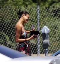 Zoe Saldana runs errands in LA August 5, 2011  