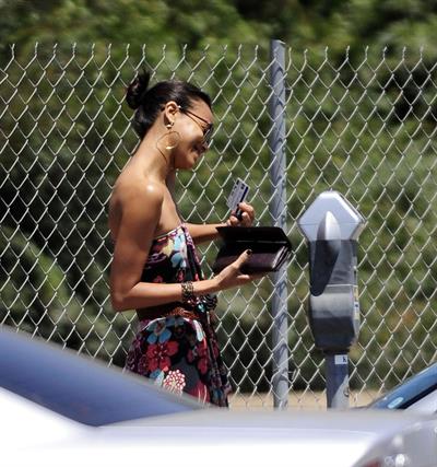 Zoe Saldana runs errands in LA August 5, 2011  