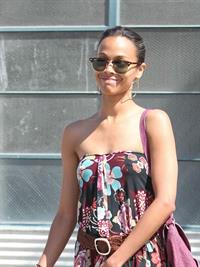 Zoe Saldana runs errands in LA August 5, 2011  