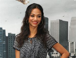 Zoe Saldana at the Star Trek Madrid Photocall