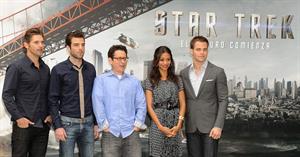 Zoe Saldana at the Star Trek Madrid Photocall