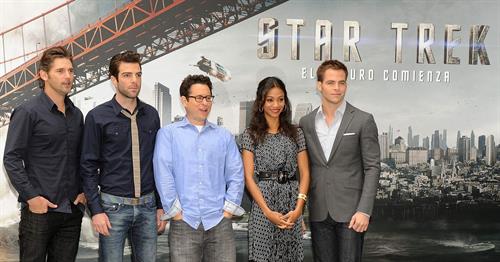 Zoe Saldana at the Star Trek Madrid Photocall