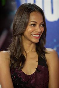 Zoe Saldana Visits YoungHollywood.com at Young Hollywood Studio -- Los Angeles, Aug. 24, 2011 