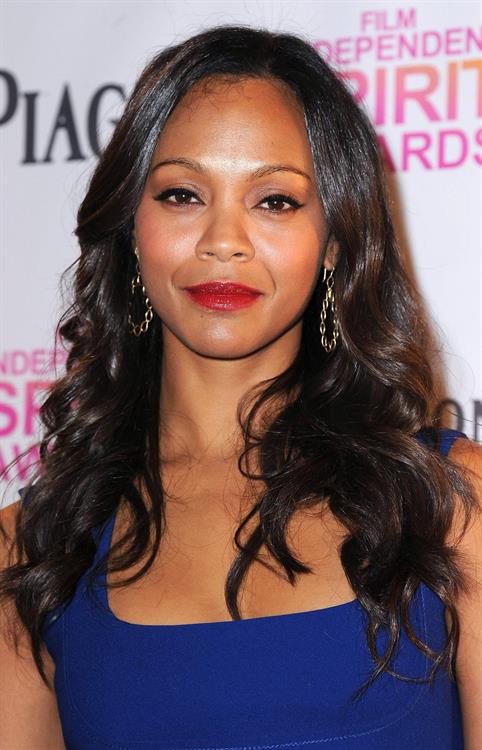 Zoe Saldana 2013 Film Independent Spirit Awards Nominations Press Conference at the W Hollywood on November 27, 2013