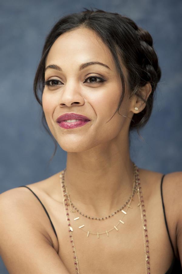 Zoe Saldana at Death At A Funeral press conference at the Four Seasons Hotel 11-04-2010 