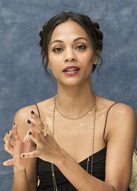 Zoe Saldana at Death At A Funeral press conference at the Four Seasons Hotel 11-04-2010 