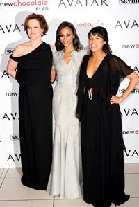 Zoe Saldana at  Avatar  World Premiere in London 10-12-2009