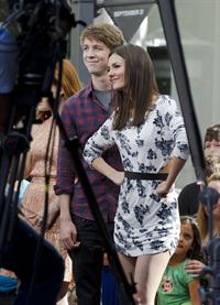 Victoria Justice set of Extra at the Grove in LA 10/26/12