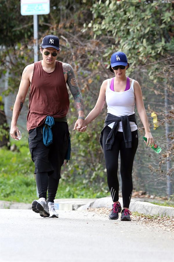 Katy Perry hiking in LA on January 31, 2013