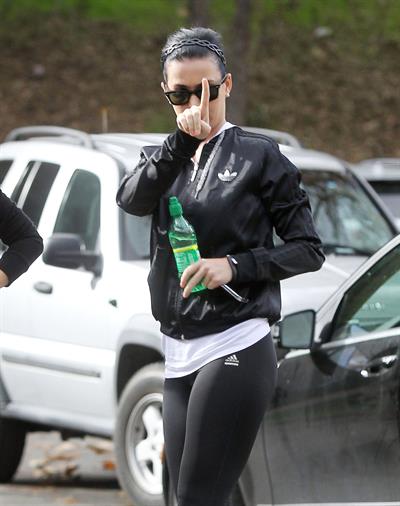 Katy Perry goes for a hike in Los Angeles 1/6/13 