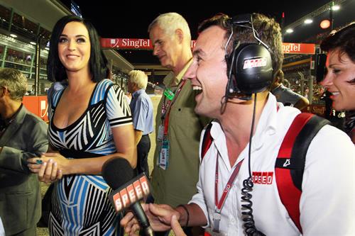 Katy Perry at the Formula One Grand Prix in Singapore 9/23/12