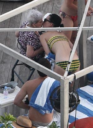 Katy Perry - In a bikini at a hotel pool in Miami July 27, 2012