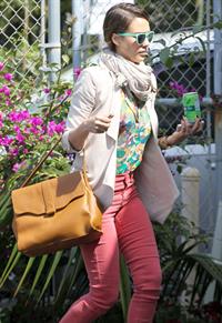 Jessica Alba at her office in Santa Monica on May 25, 2012