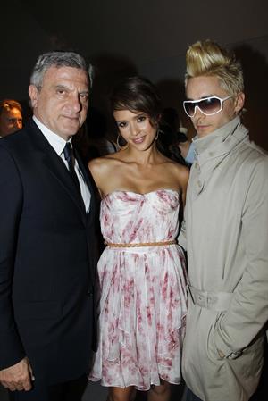 Jessica Alba at Christian Dior show during Paris fashion week 5-7-2010