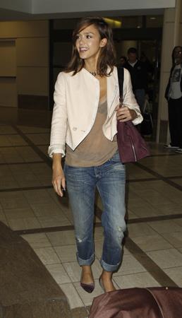 Jessica Alba at LAZ on September 2, 2010
