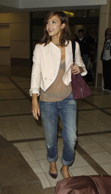 Jessica Alba at LAZ on September 2, 2010