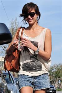 Jessica Alba leaving Caffe Luxxe in Brentwood on March 20, 2010 