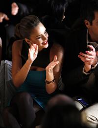 Jessica Alba Michael Kors Fall 2012 fashion show in New York on February 15, 2012 