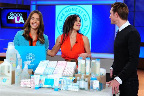 Jessica Alba on the set on Good Day LA on January 25, 2012