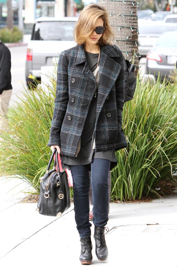 Jessica Alba out for breakfast in Beverly Hills on December 26 
