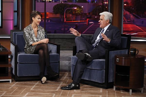 Jessica Alba on the Jay Leno Show February 1, 2010 