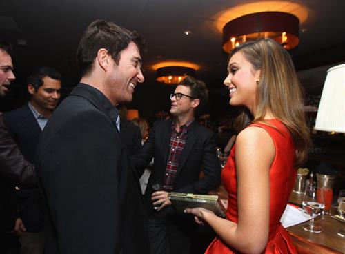 Jessica Alba Cocktails and Conversation at Soho house on February 21, 2012