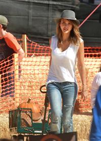 Jessica Alba – at Mr Bones Pumpkin Patch 10/12/13  