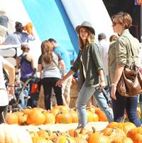 Jessica Alba – at Mr Bones Pumpkin Patch 10/12/13  