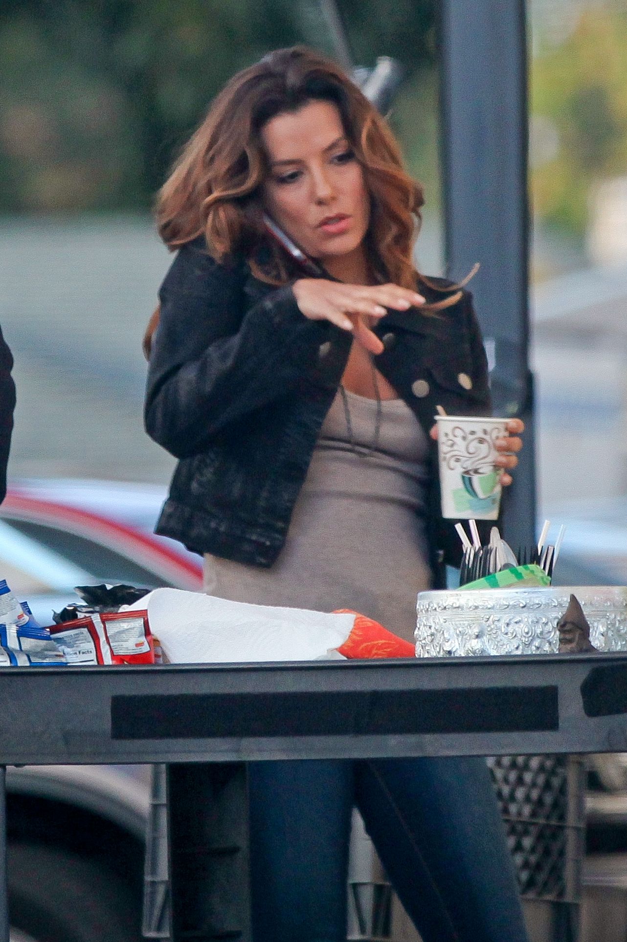 Eva Longoria – “Any Day” set candids in LA 11/4/13  
