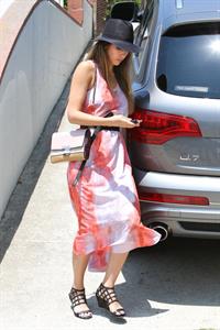 Jessica Alba shopping at Bel Bambini before heading to a baby shower in Hollywood on June 29, 2013