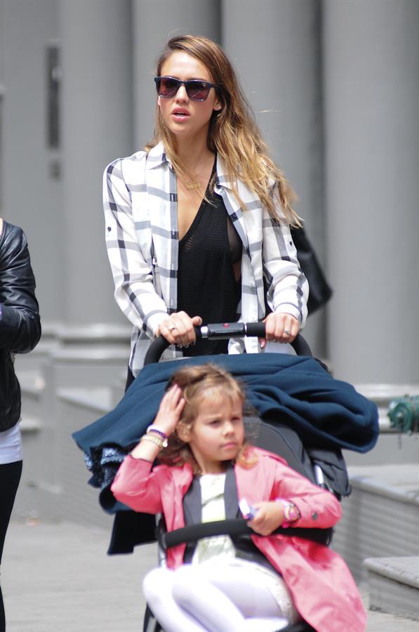 Jessica Alba in NY 5/6/13  