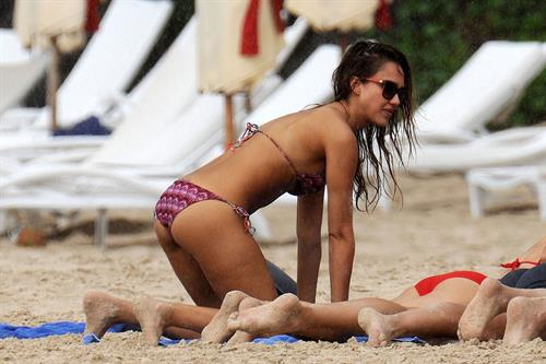 Jessica Alba bikini candids in St. Barts 4/5/13 