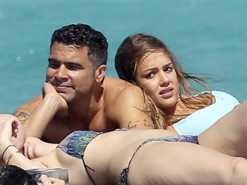 Jessica Alba  bikini candids in St. Barts 4/4/13 