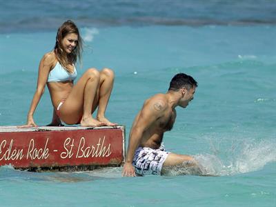 Jessica Alba  bikini candids in St. Barts 4/4/13 