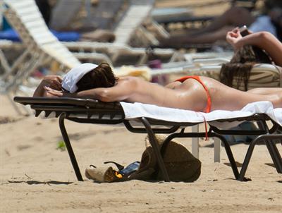 Eva Longoria at the beach in Puerto Rico - April 6, 2013