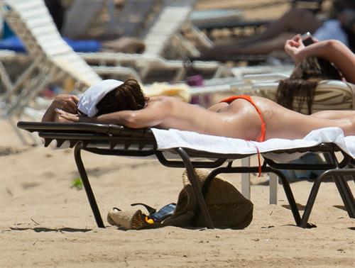 Eva Longoria at the beach in Puerto Rico - April 6, 2013