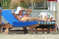 Eva Longoria Wearing a bikini on holiday in Marbella 04.08.13 