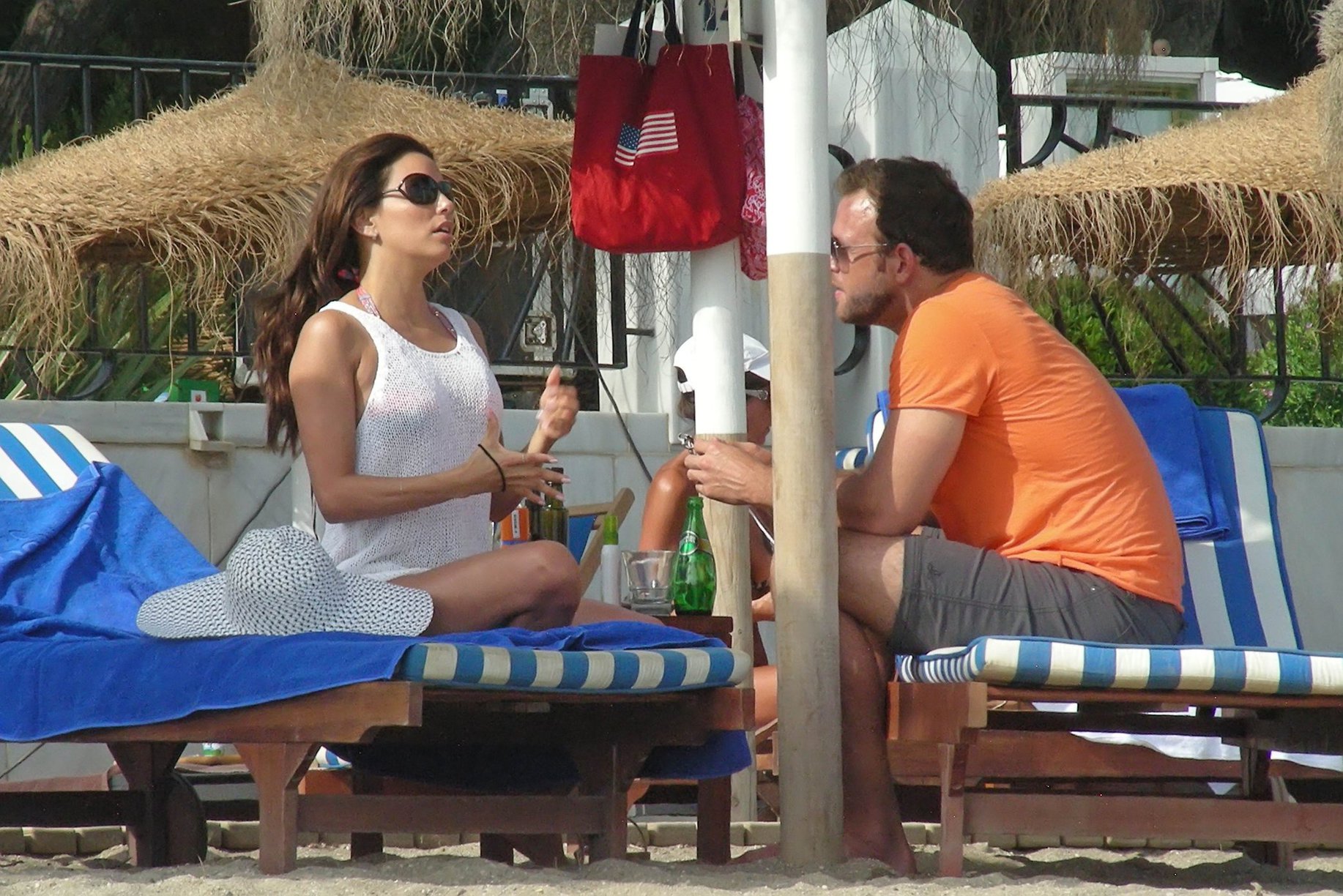Eva Longoria Wearing a bikini on holiday in Marbella 04.08.13 