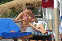 Eva Longoria Wearing a bikini on holiday in Marbella 04.08.13 