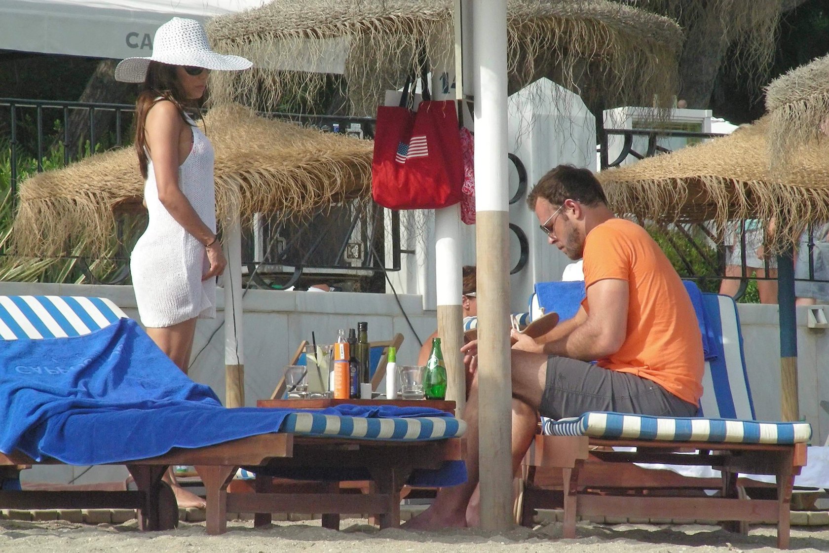 Eva Longoria Wearing a bikini on holiday in Marbella 04.08.13 