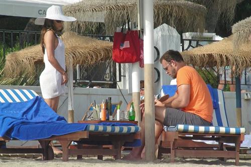 Eva Longoria Wearing a bikini on holiday in Marbella 04.08.13 