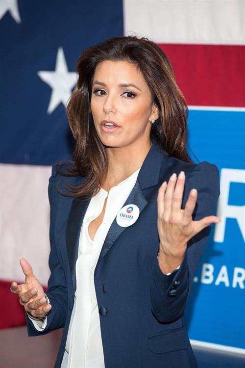 Eva Longoria Participates in Early Vote Canvass Kickoff in Florida - October 27, 2012