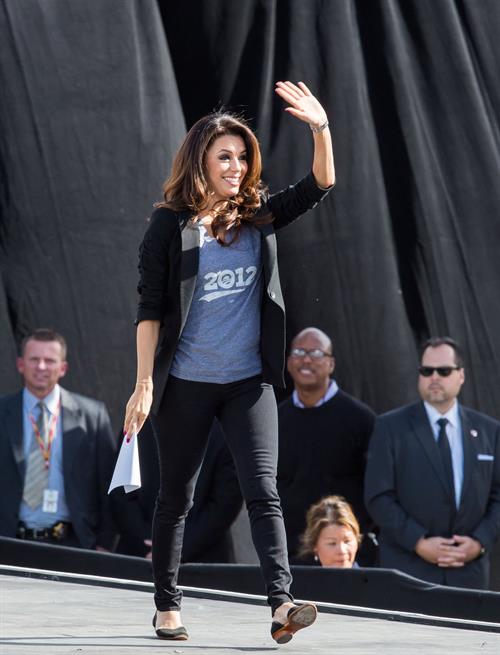 Eva Longoria Obama Campaigns In Nevada in Las Vegas - November 1, 2012